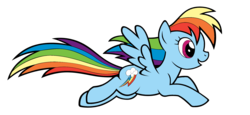 Size: 1920x880 | Tagged: safe, artist:icicle-niceicle-1517, artist:ikillyou121, color edit, edit, rainbow dash, pegasus, pony, g4, colored, cutie mark, female, flying, mare, simple background, solo, transparent background, wings