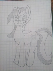 Size: 1944x2592 | Tagged: safe, artist:balticpagan, lyra heartstrings, pony, g4, female, graph paper, solo, traditional art