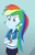 Size: 407x630 | Tagged: safe, screencap, rainbow dash, equestria girls, equestria girls specials, g4, my little pony equestria girls: better together, my little pony equestria girls: rollercoaster of friendship, clothes, cropped, crossed arms, female, geode of super speed, magical geodes, pants