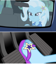 Size: 1920x2200 | Tagged: safe, trixie, equestria girls, g4, my little pony equestria girls: better together, car, driving, feet, flip-flops, legs, pedal, pictures of legs, sandals