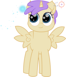 Size: 1715x2000 | Tagged: safe, artist:onil innarin, alula, pluto, princess erroria, alicorn, pony, g4, cute, female, filly, signature, simple background, solo, transparent background, vector, wisp