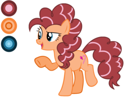 Size: 1998x1544 | Tagged: safe, artist:diamond-chiva, oc, oc only, oc:party canes, earth pony, pony, female, mare, offspring, parent:cheese sandwich, parent:pinkie pie, parents:cheesepie, reference sheet, simple background, solo, transparent background