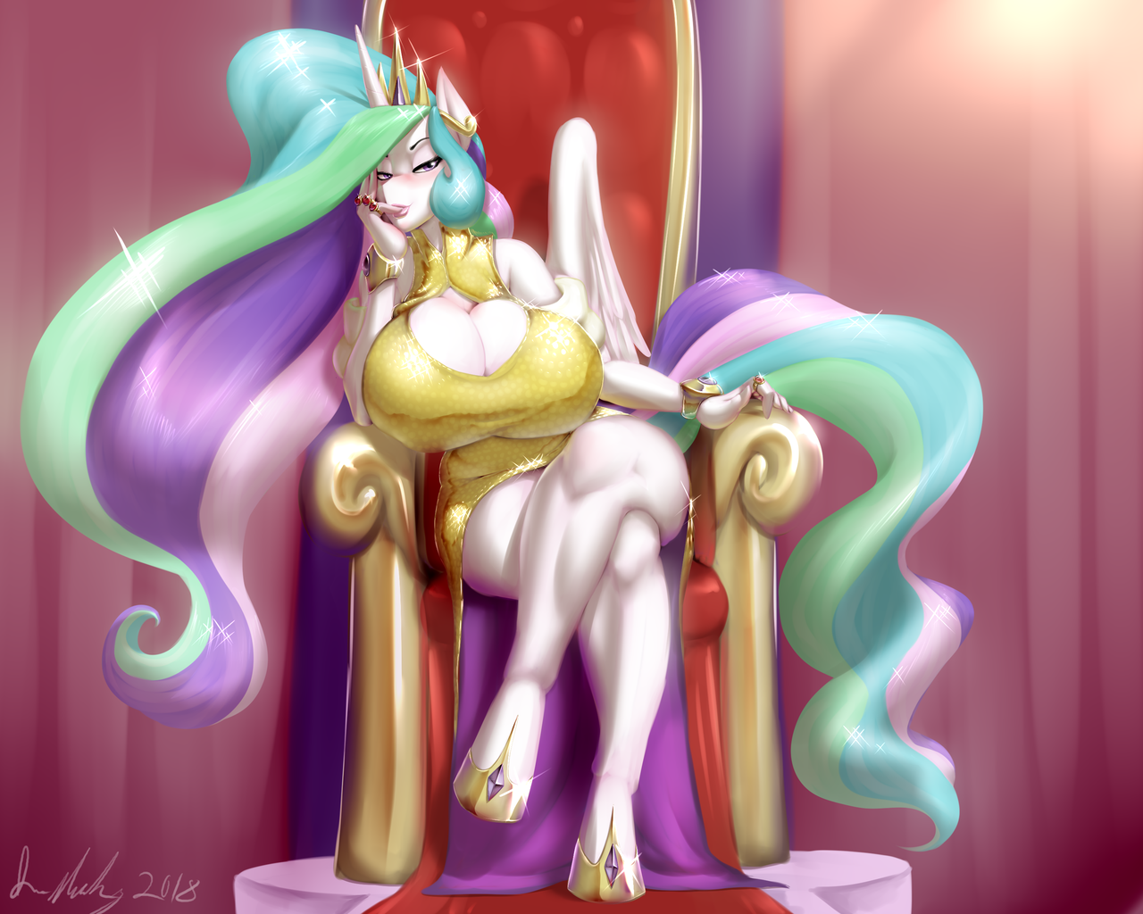 #1833050 - suggestive, artist:marauder6272, princess celestia, alicorn, ant...