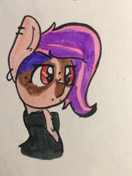 Size: 3264x2448 | Tagged: safe, artist:nootaz, oc, oc only, pony, high res, solo, traditional art