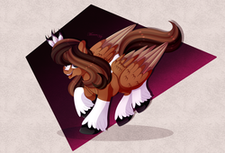 Size: 5000x3400 | Tagged: safe, artist:merienvip, oc, oc only, oc:gillian, pegasus, pony, female, mare, solo, two toned wings