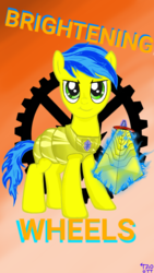 Size: 540x960 | Tagged: safe, artist:brightening wheels, oc, oc only, pony, armor, solo, sword, weapon