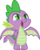 Size: 3000x3748 | Tagged: safe, artist:cloudy glow, spike, dragon, g4, marks for effort, arm behind back, baby, baby dragon, cute, eyebrows, fangs, green eyes, high res, looking up, male, nervous, simple background, solo, spikabetes, spread wings, transparent background, vector, winged spike, wings