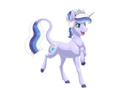 Size: 3508x2480 | Tagged: safe, artist:jackiebloom, oc, oc only, oc:silver crescent, pony, unicorn, crown, female, high res, jewelry, magical lesbian spawn, mare, offspring, parent:rarity, parent:twilight sparkle, parents:rarilight, regalia, simple background, solo, transparent background