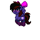 Size: 80x80 | Tagged: safe, artist:lucill-dreamcatcher, oc, oc only, oc:skitzy, pegasus, pony, pony town, animated, bow, female, flying, gif, glasses, mare, pixel art, ribbon, simple background, solo, transparent background