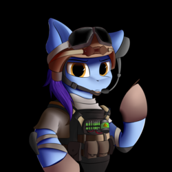 Size: 2500x2500 | Tagged: safe, artist:lunar froxy, oc, oc only, oc:deli, pony, crossover, high res, lesion, male, rainbow six siege, solo, stallion