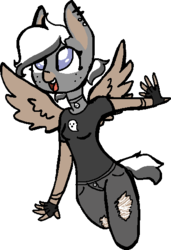 Size: 363x532 | Tagged: safe, artist:nootaz, oc, oc only, oc:ghostie spooks, anthro, simple background, solo, transparent background