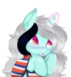 Size: 1110x1210 | Tagged: safe, artist:coffee inks, derpibooru exclusive, oc, oc only, oc:diamond blast shine, pony, unicorn, chile, chilean independence day, clothes, freckles, independence day, poncho, simple background, solo, transparent background