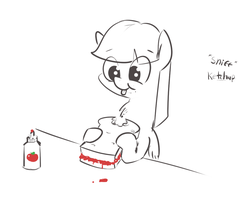 Size: 1122x921 | Tagged: safe, artist:yipsy, oc, oc only, pegasus, pony, food, ketchup, sandwich, sauce, sketch, solo