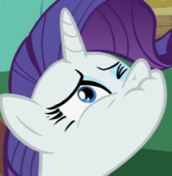 Size: 266x272 | Tagged: safe, screencap, rarity, pony, unicorn, g4, season 2, sisterhooves social, cropped, faic, female, funny face, lip bite, mare, popeye, rareye the sailormare, reaction image, solo