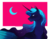 Size: 1869x1474 | Tagged: safe, artist:burgerpaws, princess luna, alicorn, pony, g4, alternate design, crescent moon, ethereal mane, female, looking at something, mare, moon, simple background, solo, starry mane, transparent background