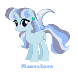 Size: 505x467 | Tagged: safe, artist:hazardous-andy, oc, oc only, oc:moonstone, pony, unicorn, base used, ear piercing, earring, female, jewelry, magical lesbian spawn, mare, offspring, parent:maud pie, parent:trixie, parents:mauxie, piercing, simple background, solo, transparent background