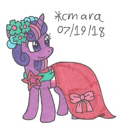 Size: 716x750 | Tagged: safe, artist:cmara, twilight sparkle, pony, a canterlot wedding, g4, female, solo, traditional art