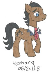 Size: 639x943 | Tagged: safe, artist:cmara, filthy rich, earth pony, pony, g4, male, solo, traditional art