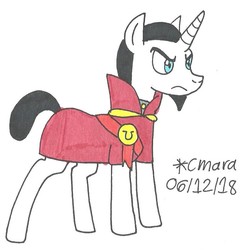 Size: 810x827 | Tagged: safe, artist:cmara, chancellor neighsay, pony, g4, male, solo, traditional art