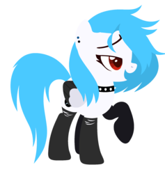 Size: 1809x1907 | Tagged: safe, artist:nightmarye, oc, oc only, oc:nocturna, pegasus, pony, clothes, female, lineless, mare, raised hoof, simple background, socks, solo, transparent background