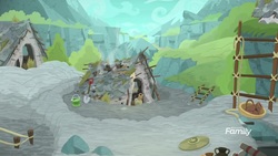 Size: 1920x1080 | Tagged: safe, screencap, a rockhoof and a hard place, g4, hut, no pony, rockhoof's village, sweat lodge