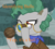 Size: 1133x1011 | Tagged: safe, edit, edited screencap, screencap, professor fossil, pony, a rockhoof and a hard place, g4, ball, female, identifying wood, image macro, loupe, meme, solo