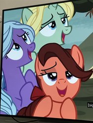 Size: 3024x4032 | Tagged: safe, dear darling, fond feather, swoon song, earth pony, pony, g4, hard to say anything, my little pony: friendship is magic, season 7, bimbettes, female, mare, swoon, trio, trio female