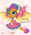 Size: 1400x1600 | Tagged: safe, artist:jewelpetgarnet, smolder, dragon, g4, what lies beneath, clothes, dragoness, dress, female, looking at you, princess smolder, puffy sleeves, solo