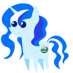 Size: 1080x1080 | Tagged: safe, artist:archooves, oc, oc only, alicorn, pony, el salvador, nation ponies, pointy ponies, ponified, simple background, solo, transparent background