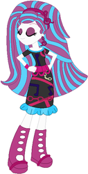 Size: 283x556 | Tagged: safe, artist:selenaede, artist:user15432, ghost, equestria girls, g4, ari hauntington, barely eqg related, base used, bracelet, clothes, crossover, dress, ear piercing, earring, electrified, equestria girls style, equestria girls-ified, hairstyle, hasbro, hasbro studios, headband, high heels, jewelry, mattel, monster, monster high, piercing, shoes, solo