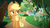 Size: 1020x573 | Tagged: safe, screencap, applejack, autumn afternoon, fluttershy, rain shine, winter flame, earth pony, kirin, pegasus, pony, g4, sounds of silence, background kirin, emotionless, female, kirin village, lidded eyes, looking back, male, mare, queen, raised hoof