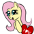 Size: 1122x1133 | Tagged: safe, artist:platinumdrop, fluttershy, pony, cute, female, i love you, shyabetes, simple background, solo, transparent background