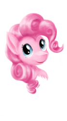 Size: 561x1010 | Tagged: safe, artist:lowelf, pinkie pie, earth pony, pony, g4, bust, female, simple background, smiling, solo, white background