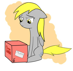 Size: 1277x1250 | Tagged: safe, artist:wyezee, derpy hooves, pony, g4, abstract background, atg 2012, food, muffin, oven