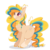 Size: 1024x1031 | Tagged: safe, artist:pvrii, oc, oc only, oc:party popper, earth pony, pony, chest fluff, cute, digital art, ear fluff, ear piercing, female, mare, multicolored hair, multicolored mane, multicolored tail, ocbetes, piercing, red eyes, signature, simple background, smiling, solo, transparent background