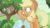 Size: 1334x750 | Tagged: safe, screencap, applejack, earth pony, pony, g4, sounds of silence, awkward smile, boop, female, fountain, glimmerposting, grin, mare, meme, rubbing nose, self-boop, smiling, solo, water