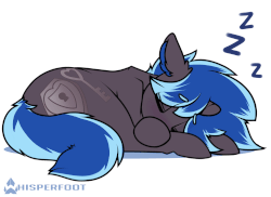 Size: 2000x1455 | Tagged: safe, artist:whisperfoot, oc, oc only, oc:lock down, pony, unicorn, animated, behaving like a cat, breathing, commission, curled up, cute, ear flick, ear fluff, gif, hooves, horn, male, short hair, simple background, sleeping, sleepy, solo, tail, unicorn oc, white background, ych result, zzz