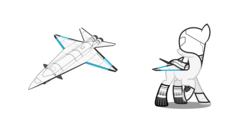Size: 8564x4204 | Tagged: safe, artist:zylgchs, oc, oc only, original species, plane pony, pony, absurd resolution, clothes, drone, kerbal space program, plane, ponified, rule 85, simple background, solo, transparent background, vector