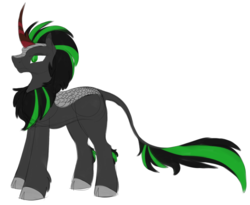 Size: 960x788 | Tagged: safe, artist:stormer, oc, oc:starstorm, kirin, race swap, simple background, white background