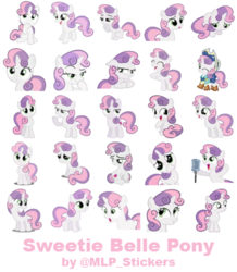 Size: 364x418 | Tagged: safe, artist:mlpcreativelab, sweetie belle, pony, g4, simple background, telegram sticker, white background