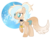 Size: 1024x771 | Tagged: safe, artist:mintoria, oc, oc only, oc:cupcake blue, pegasus, pony, female, mare, scar, simple background, solo, transparent background