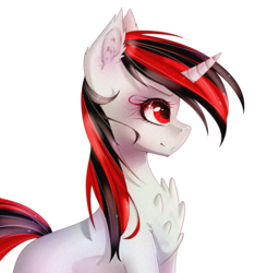 Size: 1664x1776 | Tagged: dead source, safe, artist:jun1313, oc, oc only, oc:blackjack, pony, unicorn, fallout equestria, fallout equestria: project horizons, chest fluff, female, mare, simple background, smiling, solo, transparent background