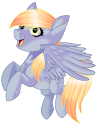 Size: 1024x1331 | Tagged: safe, artist:sketchykohaidraws, derpy hooves, pegasus, pony, g4, cutie mark, female, flying, happy, mare, open mouth, simple background, solo, transparent background