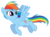 Size: 4500x3300 | Tagged: safe, artist:mundschenk85, rainbow dash, pegasus, pony, g4, female, mare, show accurate, simple background, smiling, solo, transparent background, vector