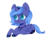 Size: 1728x1422 | Tagged: safe, artist:helemaranth, princess luna, alicorn, pony, rcf community, g4, :<, female, filly, prone, simple background, solo, transparent background, woona, younger