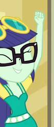 Size: 173x407 | Tagged: safe, screencap, blueberry cake, best trends forever, best trends forever: twilight sparkle, equestria girls, g4, my little pony equestria girls: better together, background human, cropped, eyes closed, female, glasses