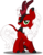 Size: 6755x8750 | Tagged: safe, artist:vector-brony, oc, oc only, oc:tricky fox, kirin, g4, my little pony: friendship is magic, sounds of silence, absurd resolution, cloven hooves, kirin-ified, male, quadrupedal, raised hoof, simple background, solo, species swap, teeth, transparent background