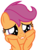 Size: 4940x6519 | Tagged: safe, artist:hendro107, scootaloo, pony, g4, my little pony: friendship is magic, the washouts (episode), .svg available, :3, absurd resolution, cute, cutealoo, female, filly, lip bite, simple background, solo, squee, squishy cheeks, transparent background, vector