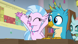 Size: 1280x720 | Tagged: safe, screencap, gallus, ocellus, silverstream, griffon, a rockhoof and a hard place, g4