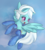 Size: 1703x1885 | Tagged: safe, artist:brok-enwings, fleetfoot, pegasus, pony, g4, blushing, chest fluff, clothes, cute, diafleetes, ear fluff, female, flying, happy, mare, socks, solo